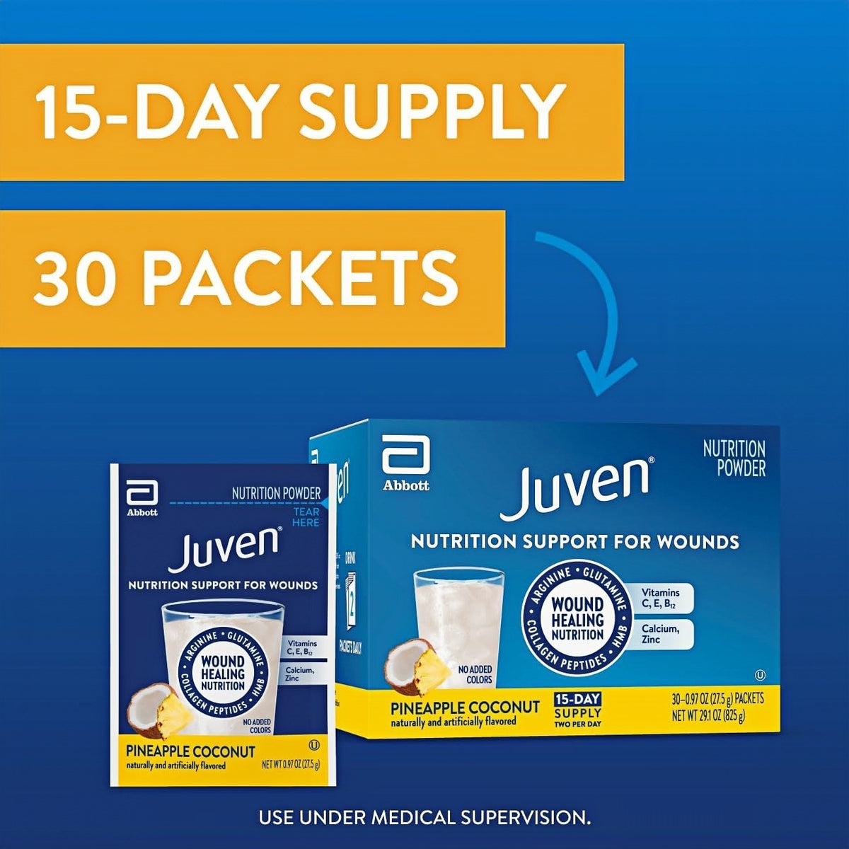 Juven Pineapple Coconut Therapeutic Nutrition Powder