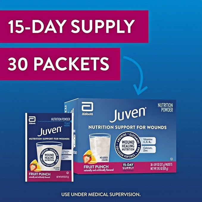 Juven Nutrition Support for Wound Healing, Fruit Punch