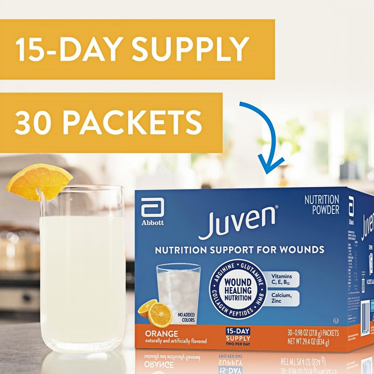Juven Orange Therapeutic Nutrition Powder